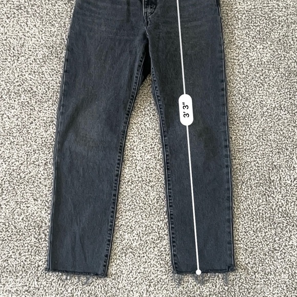 Levi’s Big E Premium Middy Straight Jeans – Mid-Rise – Faded Black – Size 27 - Picture 13 of 13